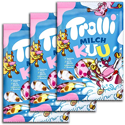 3 er Pack Trolli Milch Kuu 3 x 150 g von FOXCUP