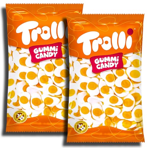 2 er Pack Trolli XXL Fruchtgummi Spiegeleier 2 x 1kg von Trolli