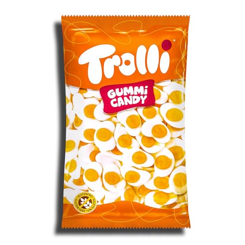 Trolli XXL Fruchtgummi Spiegeleier 1kg Spiegeleier aus Fruchtgummi und Schaumzucker von Trolli