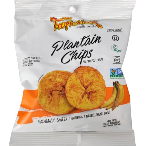 [ 10x 85g ] TROPICAL GOURMET Bananen Chips [ naturally sweet (Süß) ] aus Ecuador + ein kleiner Glücksanhänger gratis von Tropical Gourmet