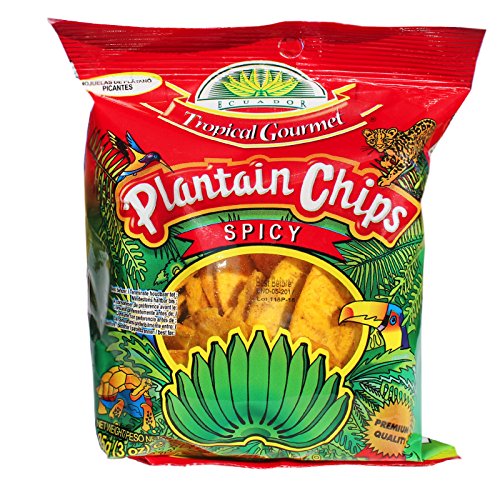 20x85g Spicy TG Kochbananen Plantain Chips spicy von Tropical Gourmet