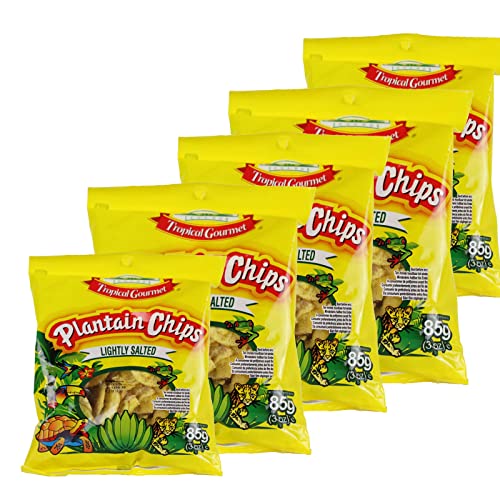 TROPICAL GOURMET - Plantain Chips (5er Pack) (Lightly Salted / leicht gesalzen) von Tropical Gourmet