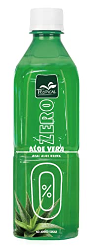 Aloe Vera Drink Natural Zero, erfrischendes Getränk mit echter Aloe Vera, mit Pfand DPG, 1 x 500 ml von Tropical