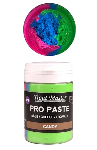 Trout Master Forellenpaste zum Forellenangeln 60g Pro Paste Teig, Farbe/Aroma:Candy/Käse von Trout Master