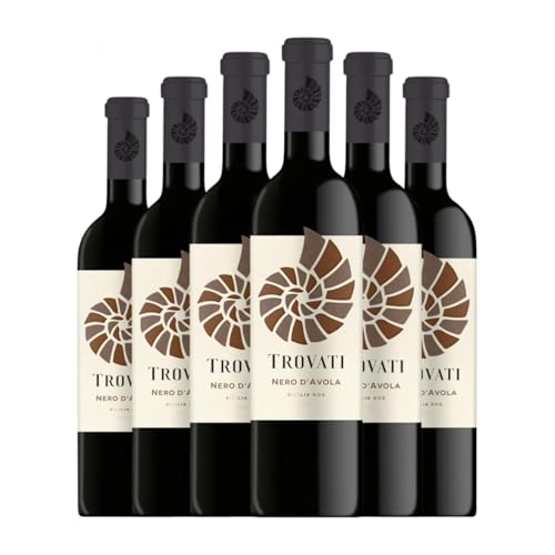 Trovati Nero d'Avola Sicilia 75 cl Rotwein (Karton mit 6 Flaschen von 75 cl) von Trovati