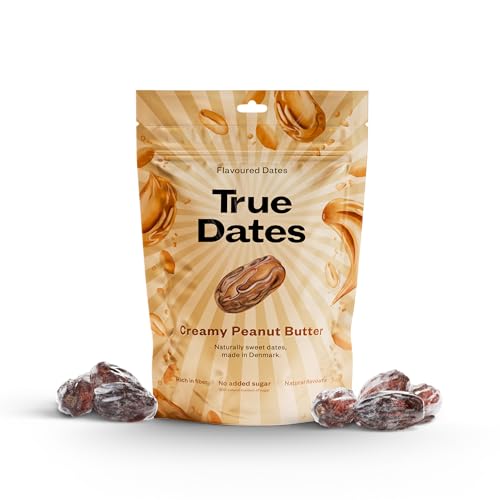 True Dates - Creamy Peanut Butter | natürlich aromatisierte Datteln | Erdnussbutter | 100 g von True Gum