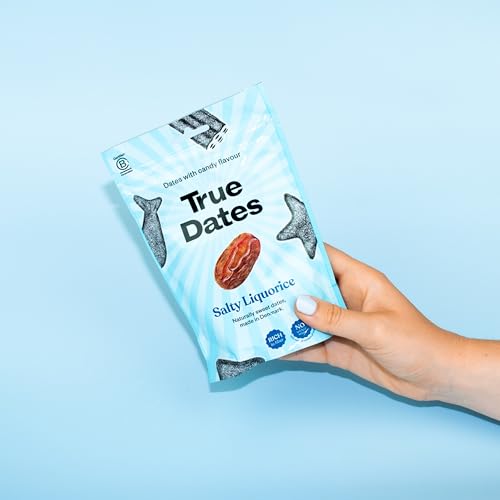 True Dates - Salty Liquorice | natürlich aromatisierte Datteln | salziger Lakritz-Geschmack | 100 g von True Gum