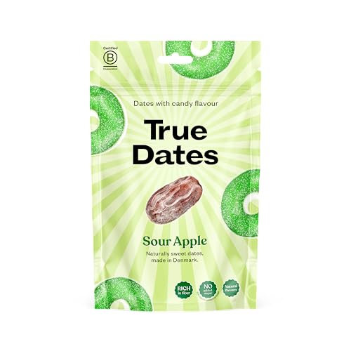 True Dates - Sour Apple | natürlich aromatisierte Datteln | Saurer Apfel-Geschmack | 100 g von True Gum