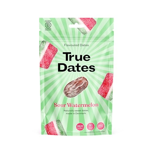 True Dates - Sour Watermelon | natürlich aromatisierte Datteln | saurer Wassermelonen-Geschmack | 100 g von True Gum