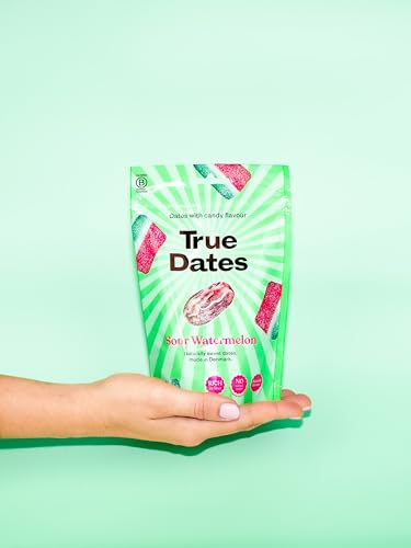 True Dates - Sour Watermelon | natürlich aromatisierte Datteln | saurer Wassermelonen-Geschmack | 100 g von True Gum