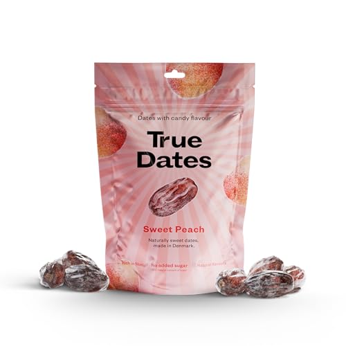 True Dates - Sweet Peach | natürlich aromatisierte Datteln | Pfirsich | 100 g von True Gum