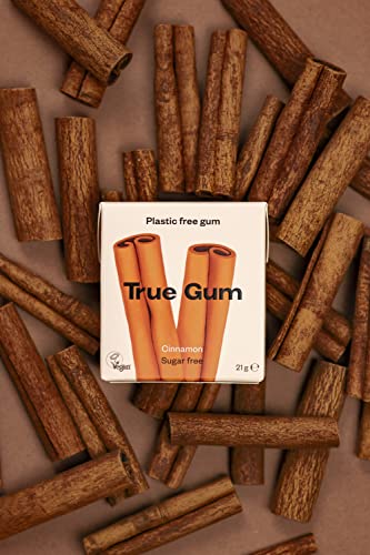 True Gum 10er Set: ZIMT | Plastikfreier Kaugummi | Biologisch Abbaubar | Vegan | 10 x 21 g, 210 g von True Gum