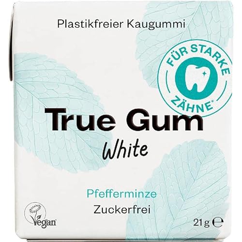 True Gum - Plastikfreie Kaugummi - White - 10 x 21 g - 100% Biologisch abbaubar von True Gum