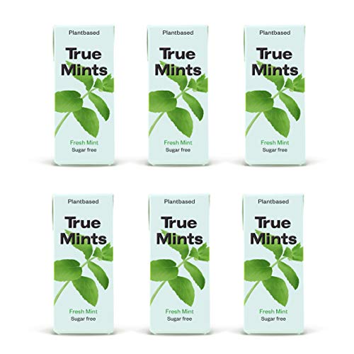 True Mints - 6er SET | FRISCHE MINZE | Pfanzliche und zuckerfreie Pastillen, 6 x 13g, 78 g von True Gum