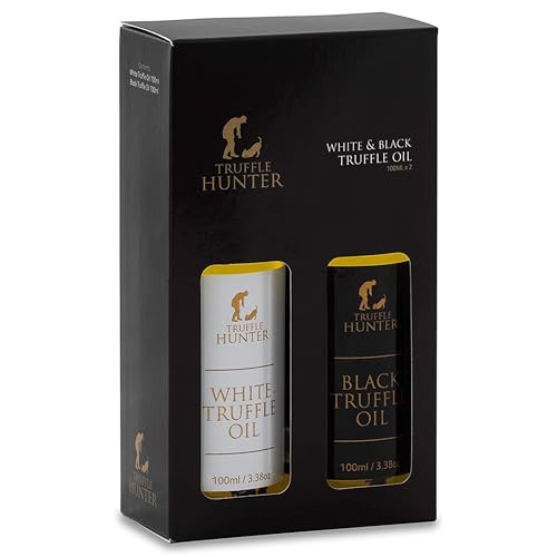 TruffleHunter - Premium Schwarzes und Weißes Trüffelöl im Set - 100 ml x 2 von TruffleHunter