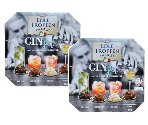 Trumpf Edle Tropfen In Nuss Alkoholpralinen Gin Cocktail Spezialitäten Für Geniesser Vorteilspackung 2 x 100g von Trumpf