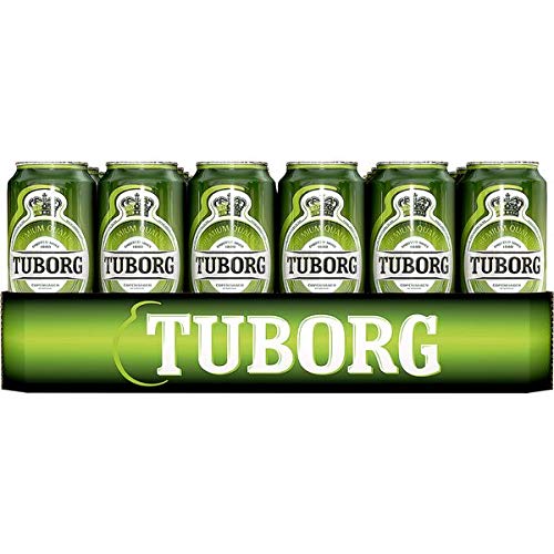 24 Dosen Tuborg Bier a 0,5L Liter Bier inc. 6.00€ EINWEG Pfand von Tuborg