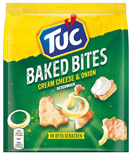 TUC Baked Bites Cream Cheese & Onion, 1er Pack (1 x 110 g) von Tuc