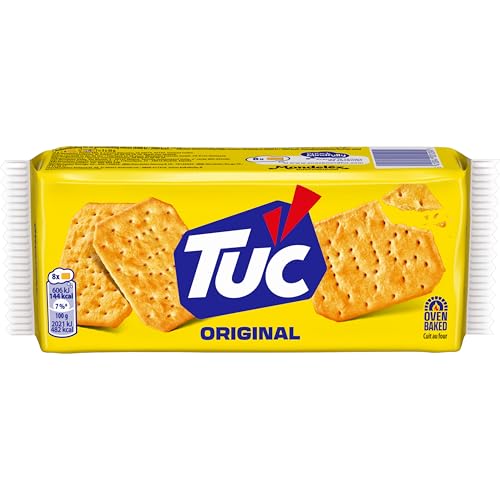 TUC Classic 1 x 100g I Salzgebäck Einzelpackung I Knabbergebäck I Fein gesalzene Snack-Cracker von Tuc