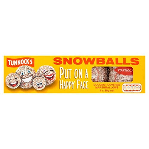 TUNNOCK'S Snowballs - Coconut Covered Marshmallows 4 Pack 120g (4.2 oz) by Tunnock's von Tunnock's