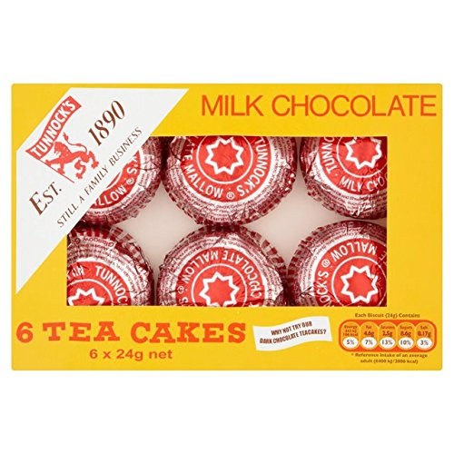 Tunnock der Tee-Kuchen Milchschokolade 6 x 24 g von Tunnock's