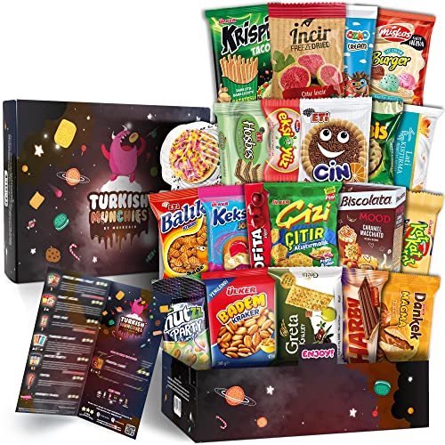 Süßigkeiten Box | Ähnlich Amerikanische USA American Candy Box | Aus Aller Welt | Snackbox aus der Türkei | in Originalgröße in einer Süssigkeiten Box von Turkish Munchies by Muekzoin