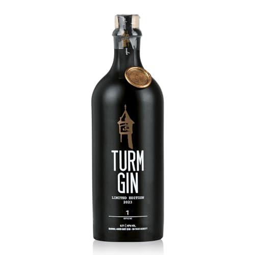 TURM GIN Limited Edition 2023 - Barrel Aged Ltd. Edition | Premium Bio-Gin aus Deutschland 47% | Mit edlen Orangen- und Triple-Sec-Aromen, Holsteiner Cox & 15 erlesenen Botanicals [0,7 Liter] von Turm Gin