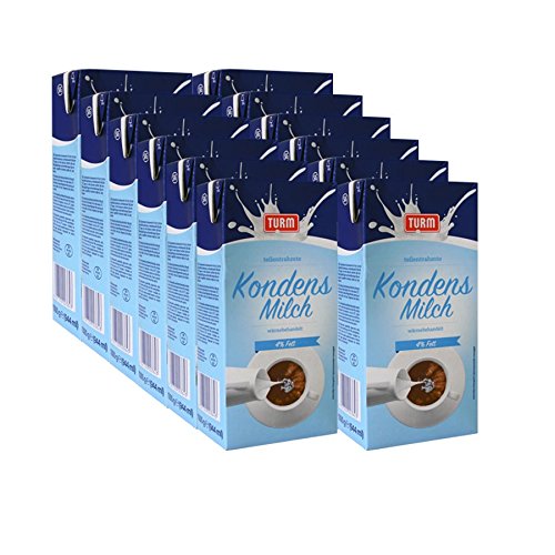 Turm Kondensmilch 4% Fett, 1000g 12er Pack von Turm