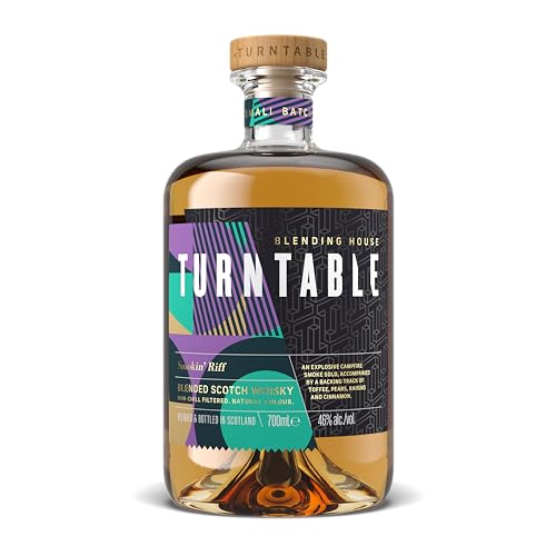 Turntable Spirits I Smoken Riff I Blended Scotch Whisky I Kombination aus würziger Rauchnote und kandierter Birne I 46% Vol. I 700 ml von Turntable Spirits