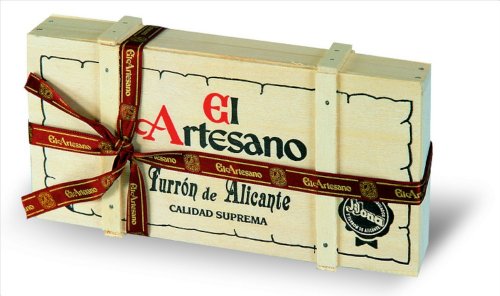 El Artesano: Turrón de Alicante Baúl Madera - Mandelkonfekt aus Alicante - 200g von El Artesano