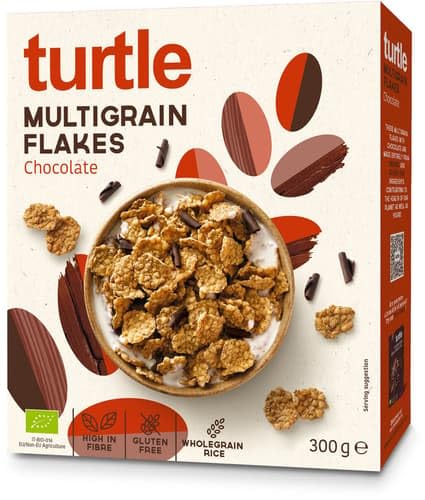 Turtle BIO Mehrkornflocken & Schokolade glutenfrei (0.3 kg) von Turtle - Better Breakfast