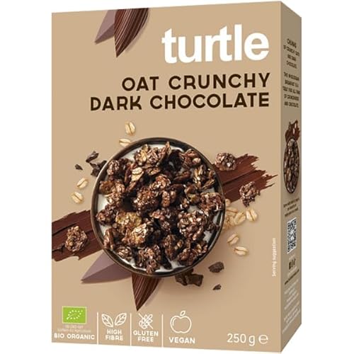 Turtle Hafer-Crunchy mit dunkler Schokolade (250 g) - Bio von Turtle