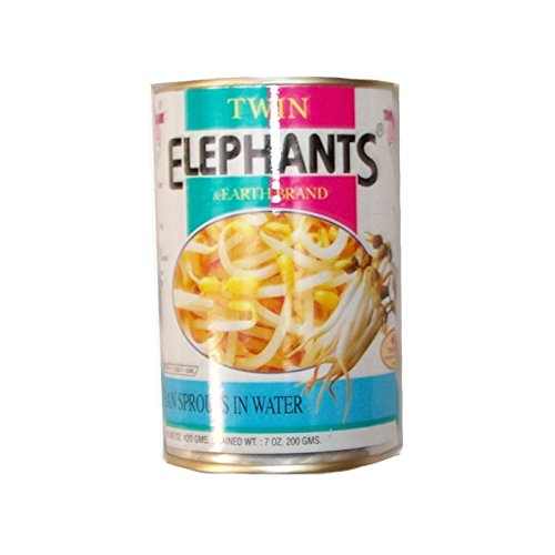 Sojabohnenkeime - Sojasprossen - Mungosprossen - Bean sprouts,5er Pack (5 x 420 g) von Twin Elephants