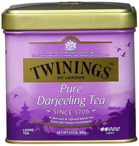 Twinings Pure Darjeeling loser Tee Dose 100g, Schwarztee, Der Schwarztee ist würzig, mit einem Hauch von Muskatgeschmack. Black Tea 6er Pack (6 x 100 g) von Twinings