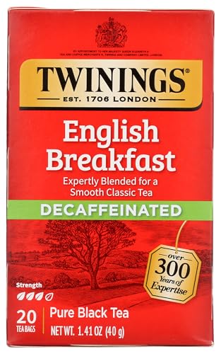 Twinings English Breakfast Tea, Decaffeinated, Tea Bags, 20 ct von Twinings