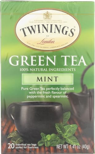 Twinings Green Tea with Mint 20 Btl. 40g - Grüner Tee mit Minze von Twinings