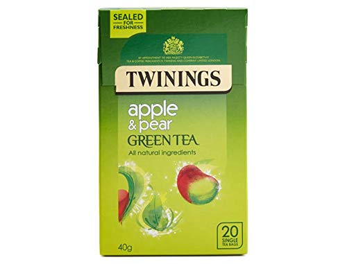 Twinings Grüner Tee mit Apfel und Birne, 20 Teebeutel (8 Stück, insgesamt 160 Teebeutel) von Twinings