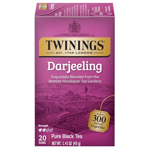 Twinings Tee, Earl Grey Darjeeling 20 Stück (Packung mit 6 Stück) von Twinings