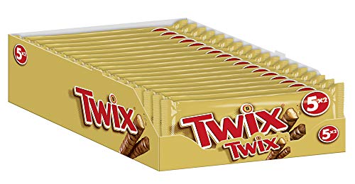 Twix Schokoriegel | Keks, Karamell | Jeweils 5 Riegel in 18 Packungen (18 x 250 g) von Twix