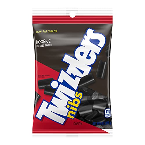 Twizzler Schwarze Lakritze Nibs 170 gramm (Paket mit 12) von Twizzlers