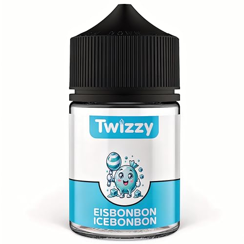 Twizzy Eisbonbon Lebensmittelaroma - 60ml - Intensives Aroma – Ideal zum Backen, in Lebensmitteln & Getränken, auch für Vernebler, Nebelmaschinen, uvm von Twizzy