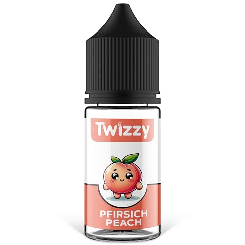 Twizzy Pfirsich Lebensmittelaroma -30ml- Intensives Aroma – Ideal zum Backen, in Lebensmitteln & Getränken, auch für Vernebler, Nebelmaschinen, uvm. von Twizzy