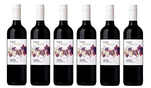 6x 0,75l - 2019er - Columbia Crest - Two Vines - Cabernet Sauvignon - Washington State - Vereinigte Staaten - Rotwein trocken von Two Vines