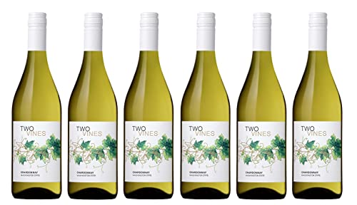 6x 0,75l - 2021er - Columbia Crest - Two Vines - Chardonnay - Washington State - Vereinigte Staaten - Weißwein trocken von Two Vines