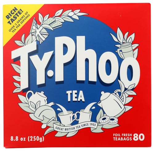 Typhoo Tea 80ct Tea Bags 8.82 ounces 250g by Typhoo von Typhoo