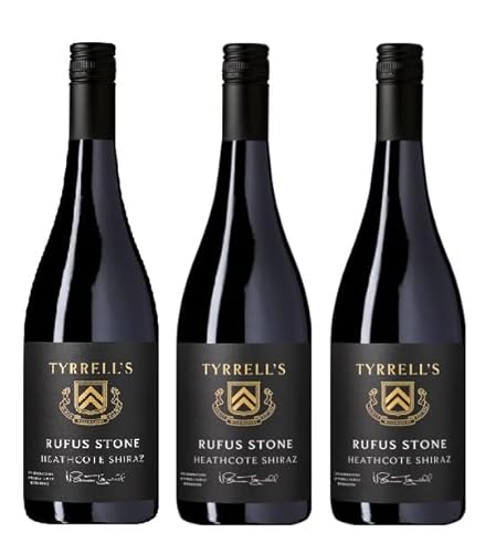 3x 0,75l - 2021er - Tyrrell's - Rufus Stone - Shiraz - Heathcote/Victoria - Australien - Rotwein trocken von Tyrrell's Wines