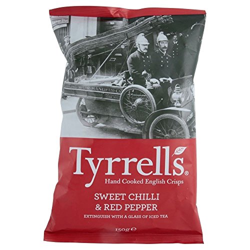 Tyrrells Hand Gekocht Englisch Chips - Süße Chili Und Paprika (150 G) von Tyrrells