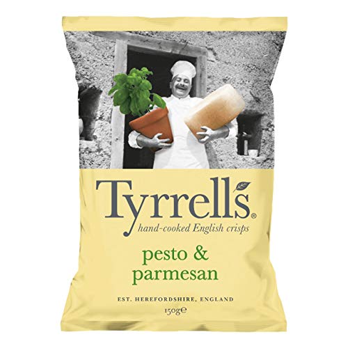 Tyrrells Kartoffelchips Pesto Parmesan - Beutel 150 Gramm von Tyrrells