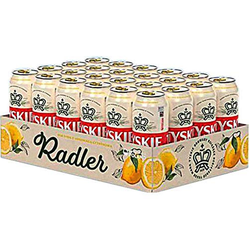 24 Dosen Tyskie Radler a 0,5L inclusiv 6.00€ EINWEG Pfand Bier Polnisches Bier 2,0% Vol. von Tyskie