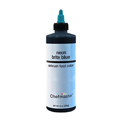 Chefmaster by US Cake Supply 270ml Airbrush Cake Food Colour Neon Brite Blue von U.S. Cake Supply